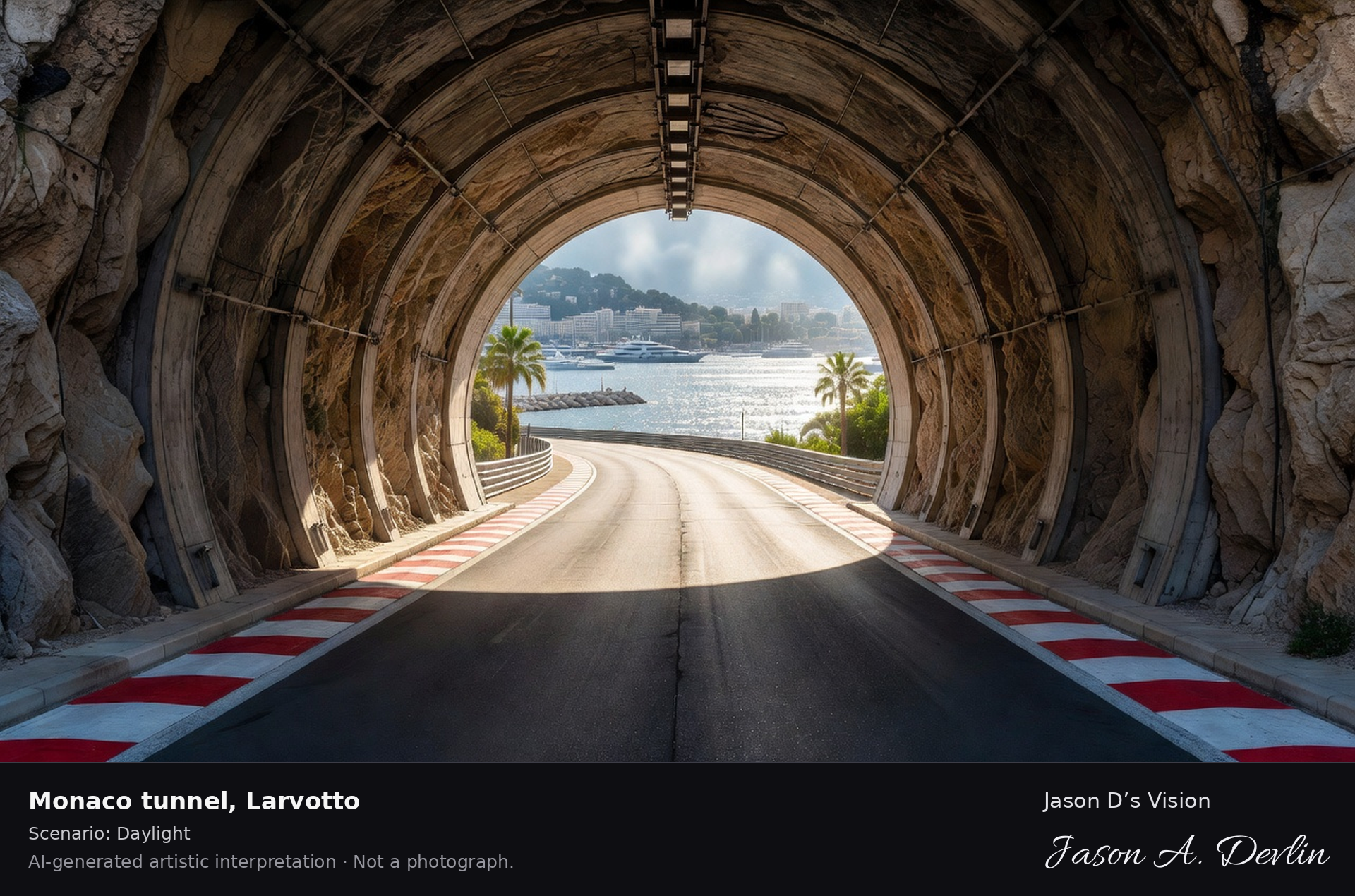 Monaco tunnel, Larvotto