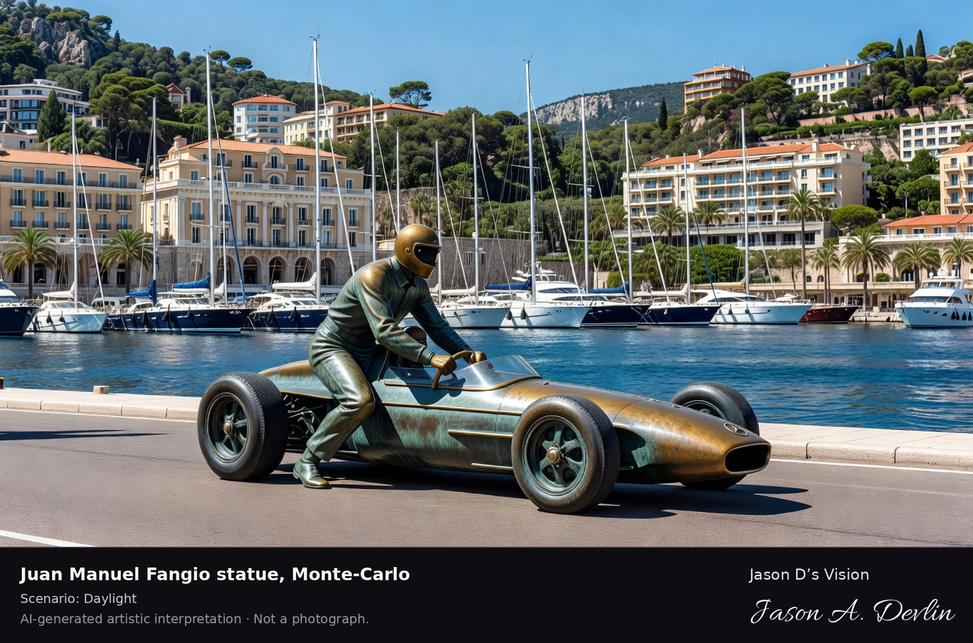 Juan Manuel Fangio statue, Monte-Carlo